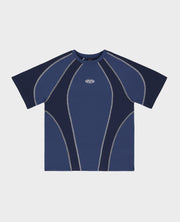 DARKBLUE TECH LINES T-SHIRT