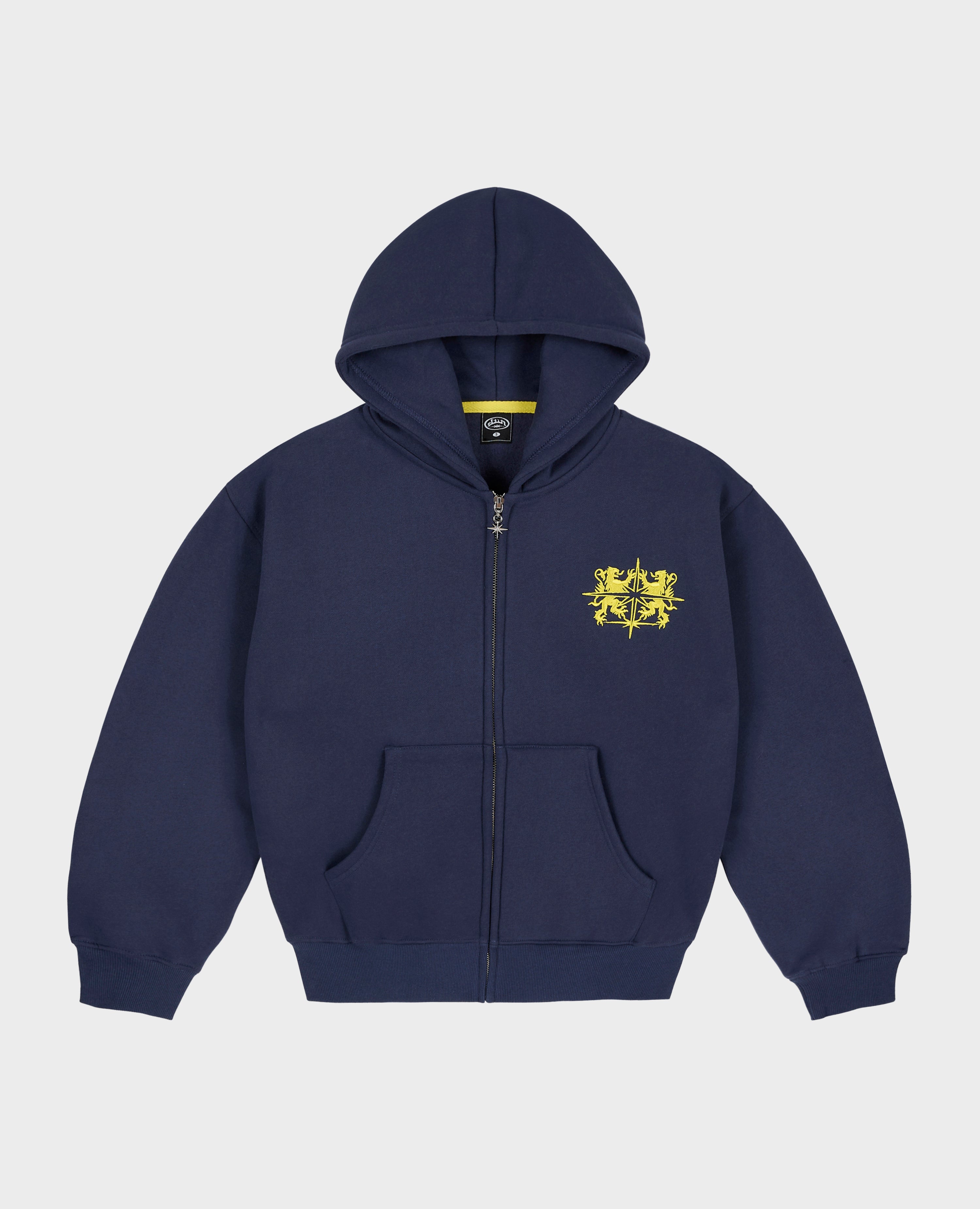 BLUE BLASON ZIP