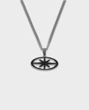 BLACK ENAMEL NECKLACE