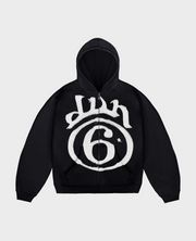 BLACK 6STARS PATCH ZIP