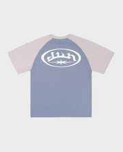 BLUE FUTURA1 RAGLAN T-SHIRT