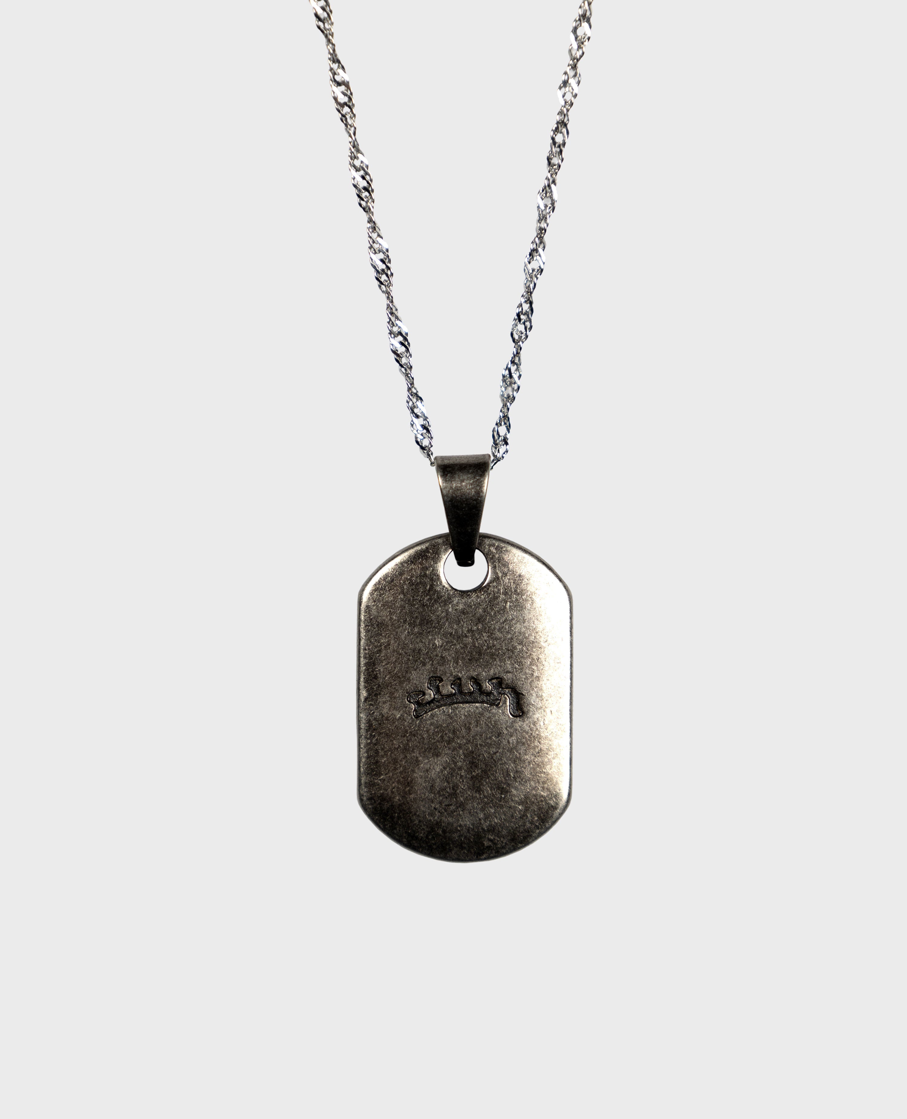 DOG-TAG PENDANT NECKLACE