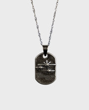 DOG-TAG PENDANT NECKLACE