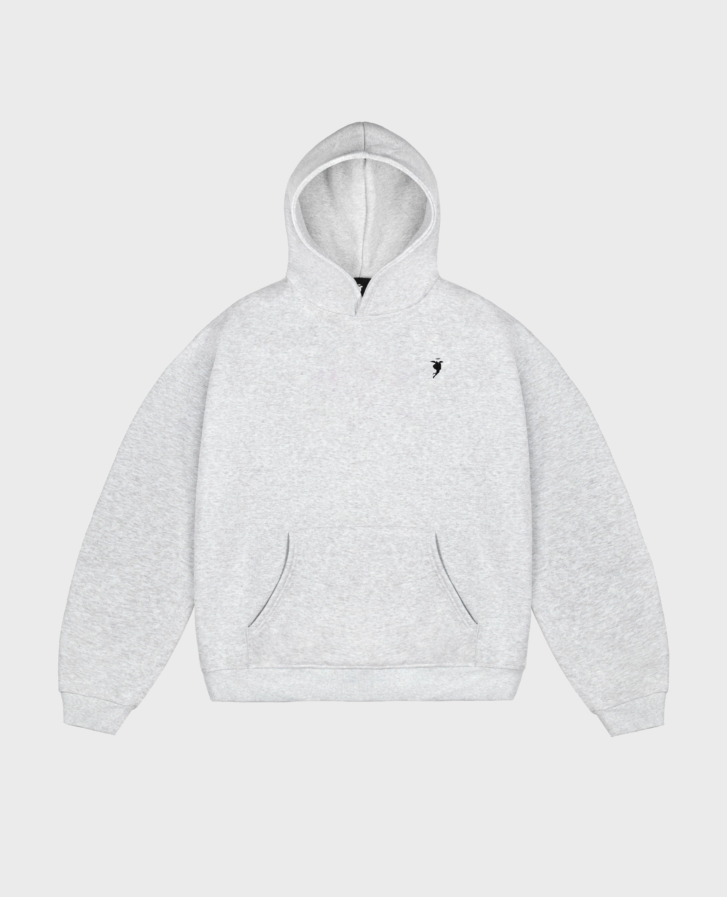 MOTTLED GREY HOODIE