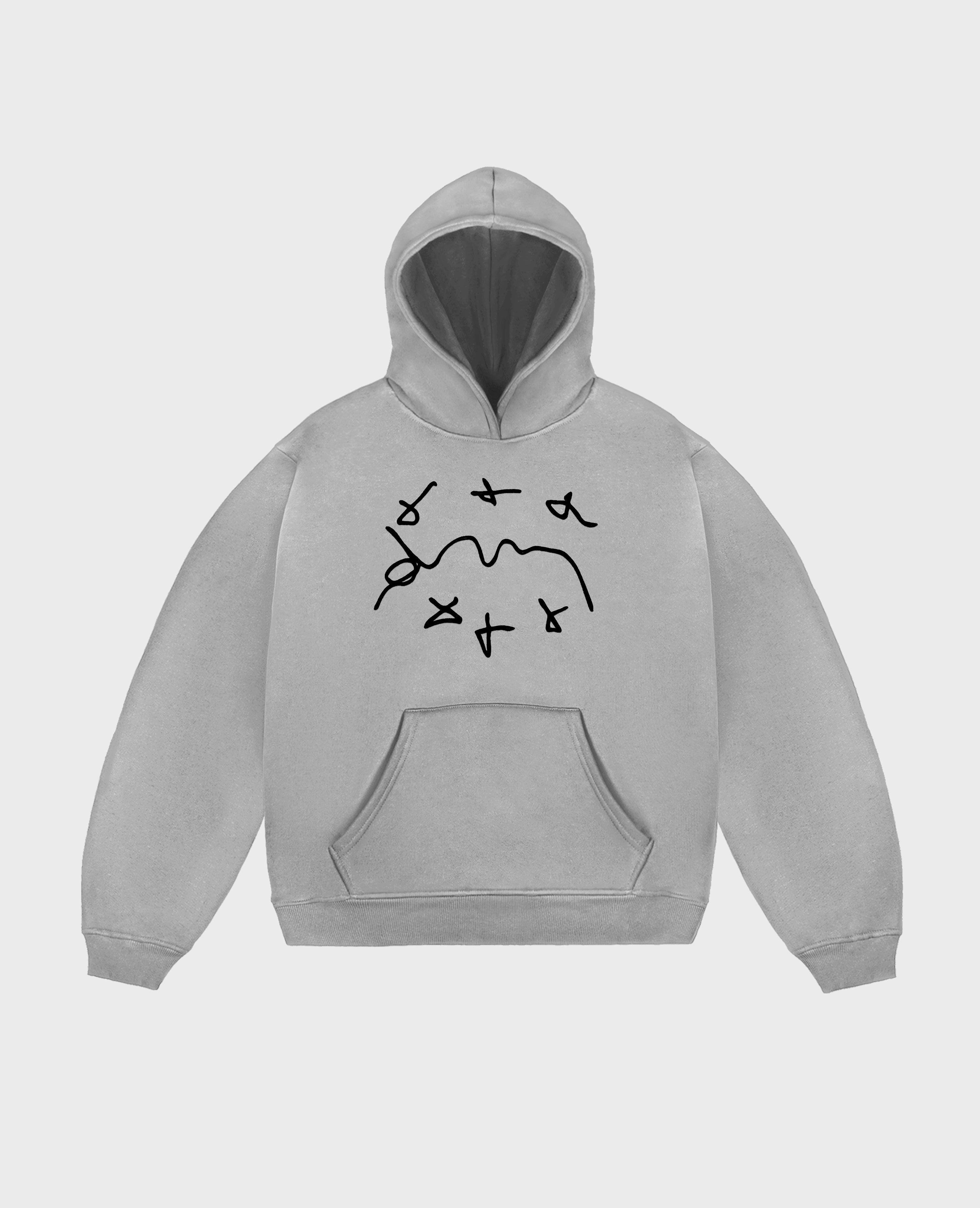 GREY MARKER HOODIES