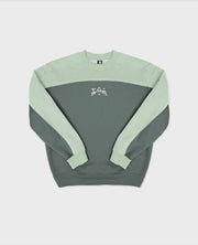 GREEN WAVY CREWNECK