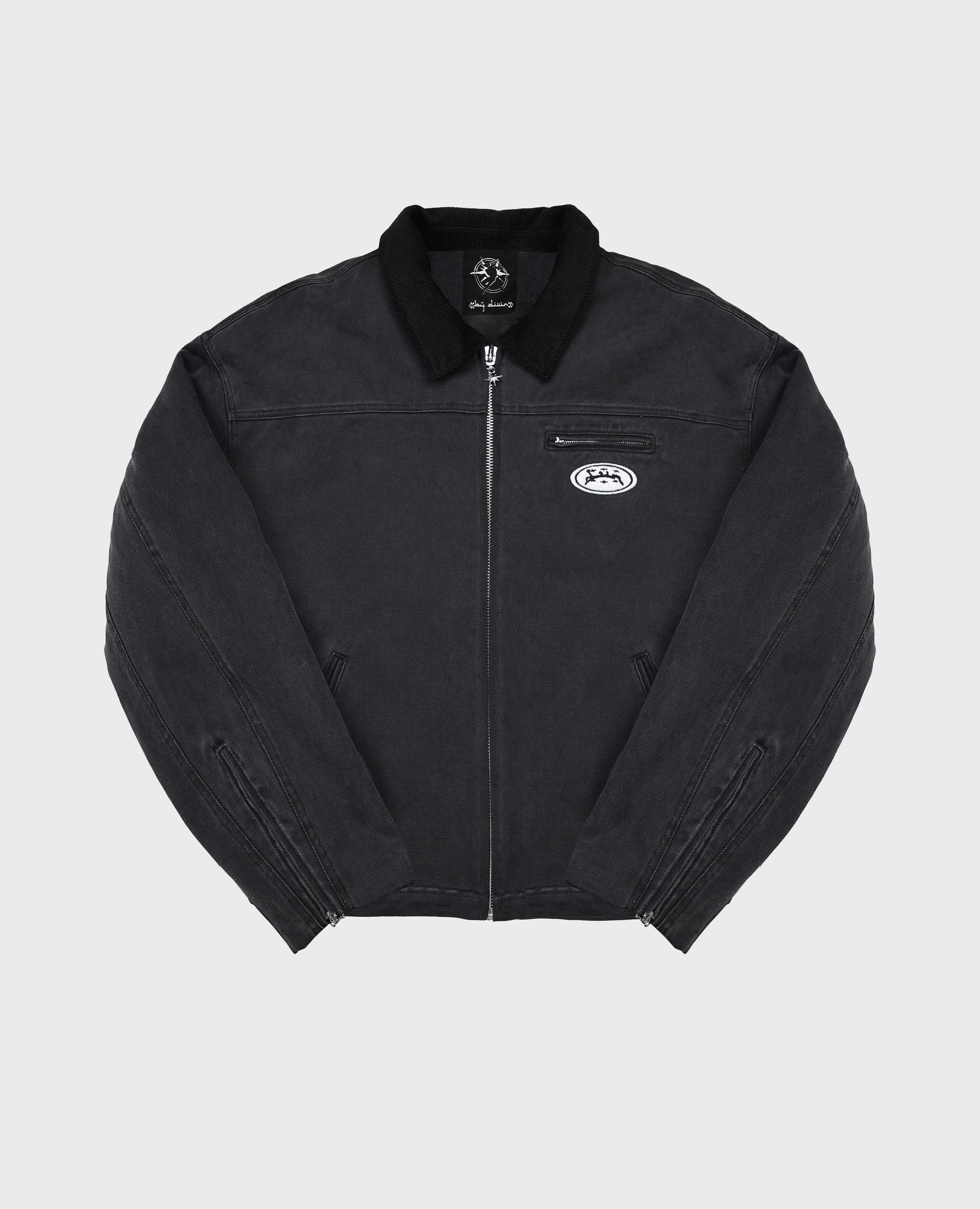 BLACK CANVAS WORK JACKET